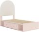 Signature Design by Ashley® Wistenpine Blush Twin Upholstered Storage Panel Bed-4
