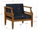 Linon Corolla Navy Acacia/Fabric Outdoor Club Chair-2