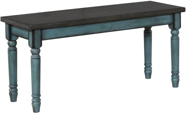 Powell® Willow Burnished Smoke/Teal Blue Bench-0