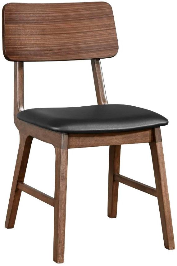 New Classic® Home Furnishings Thea Black/Walnut Side Chair-0