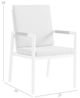 Armen Living Royal 2-Piece Light Gray/White Outdoor Dining Chair Set-2