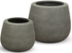 Le Present Belly Concrete Grey 19" Planter-1