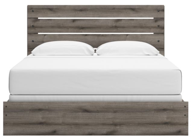 Graystorm King Panel Bed - Brown Gray Graystorm King Panel Bed - Brown Gray