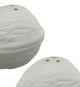 A & B Home 2-Piece White Walnut Salt-And-Pepper Shaker Set-1