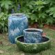 A & B Home Medium Blue Planter-2