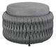 CabanaCoast® Customizable Trellis Aluminum/Natural Fiber Outdoor Ottoman-0