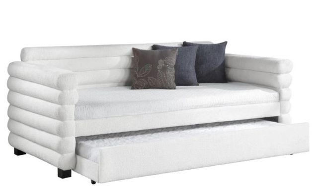 Coaster® Patricia White Upholstered Twin Day Bed-1