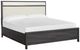 Magnussen Home® Merrifield Merino Pearl/Raisin Black King Panel Bed with Upholstered Headboard-0