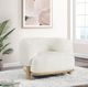 Coaster® Lawler Ivory Upholstered Barrel Back Accent Chair-4