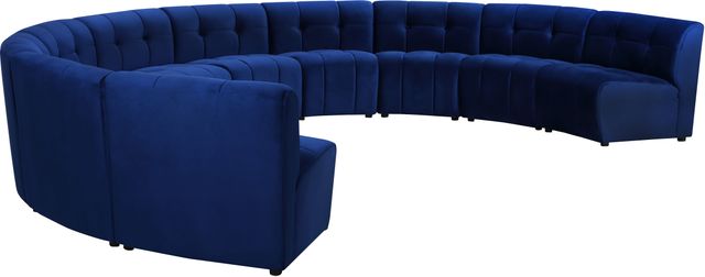 Meridian Furniture Limitless 10-Piece Navy Velvet Modular Sectional-2