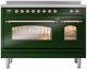Ilve® Nostalgie II Series 48" Emerald Green Pro Style Induction Range-4