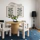 TOV Furniture Hazel Cream Patterned Jacquard Dining Chair-1