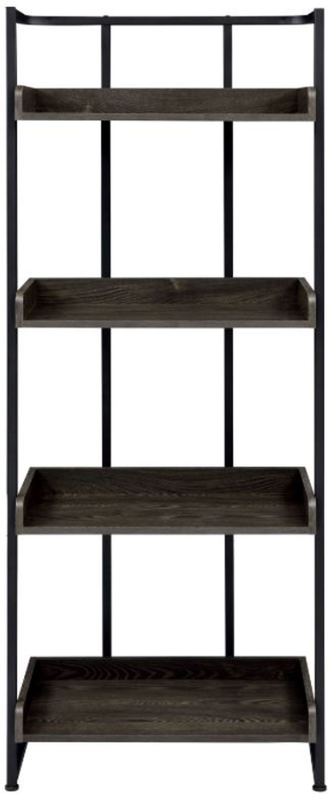Coaster® Ember Dark Oak/Sandy Black 4-Shelf Bookcase-1
