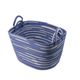 A & B Home 2-Piece Blue/White Basket Set-1