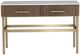 Fairfield® Dimitri Kafe Console Table with White Marble Top-1