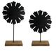 A & B Home Carlos 2-Piece Black Statuary Set-1