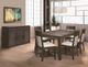 Tomali Kondo Slate 54" Rectangular Dining Table with Two Extension Leaves-1