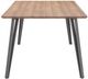 Zuo® Modern Perpignan Brown Dining Table with Silve Metal Legs-2