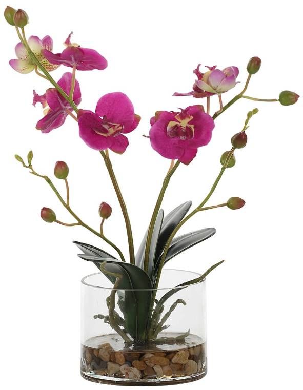 Uttermost® Glory Orchid Fuchsia Artificial Foliage-2