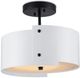 Currey & Company Ritsu Sugar White Semi-Flush Lighting-0