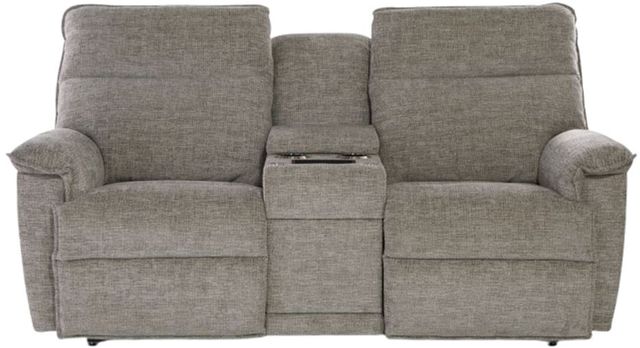 La-Z-Boy® Jay Linen Power Reclining Loveseat with Console, Headrest, and Lumbar-1