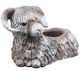 A & B Home Gray/White 10" Daleyza Mountain Sheep Planter-1