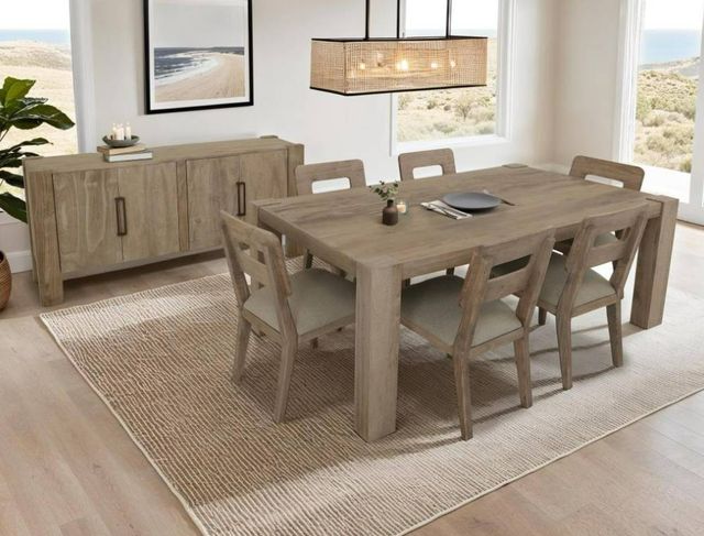 International Furniture Direct Luma Sand Brown Dining Table-1