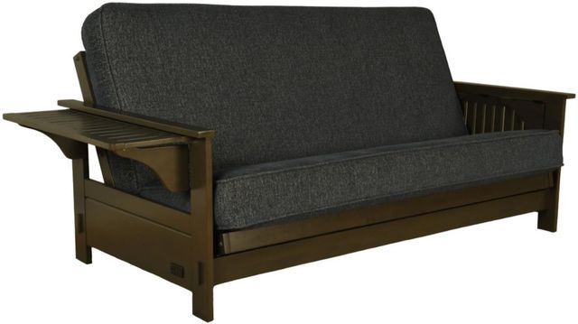 Kodiak Furniture Jozie Graystone/Taber Indigo Full Futon Frame with Mattress-0