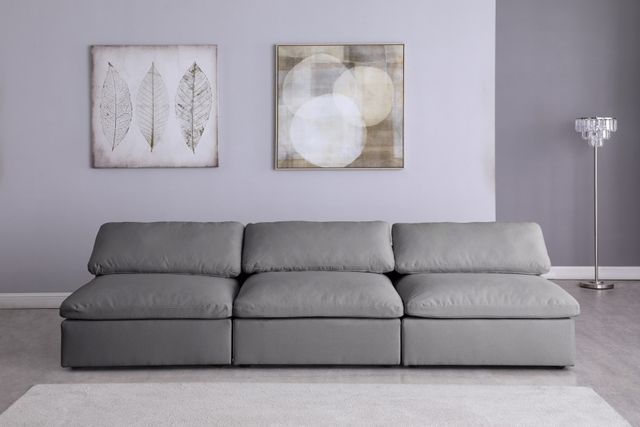 Meridian Furniture Serene Grey Armless Modular Sofa-3