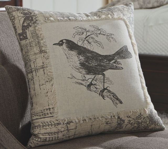 Signature Design by Ashley® Monissa Black/Cream Pillow-2