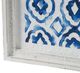 A & B Home 2-Piece Blue/White Abstract Wall Decor Sculpture Set-3