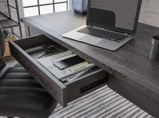 Signature Design by Ashley® Freedan Grayish Brown 48" Home Office Desk-4
