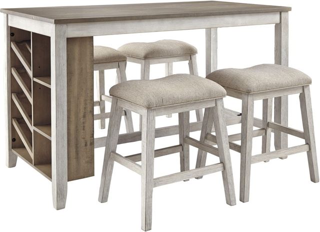 Signature Design by Ashley® Skempton Light Brown/White 24" Counter Stool-3