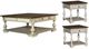 Liberty Furniture Morgan Creek 3-Piece Antique White/Wirebrushed Tobacco Occasional Table Set-0
