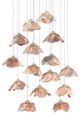 Currey & Company Catrice Round Multi-Drop Natural Shell Pendant Lighting-0