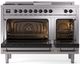 Ilve® Nostalgie II Series 48" Stainless Steel Pro Style Dual Fuel Range-1