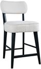Jofran Inc. Urban Archive Wes Black/White Upholstered Counter Stool-0