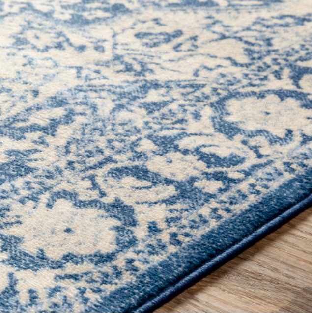 Surya Monaco Ivory/Navy 4'x6' Area Rug-4
