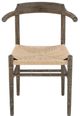 Forty West Wishbone Brown/Gray Wash Chair-2