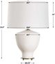Uttermost® Maisie White Table Lamp-3