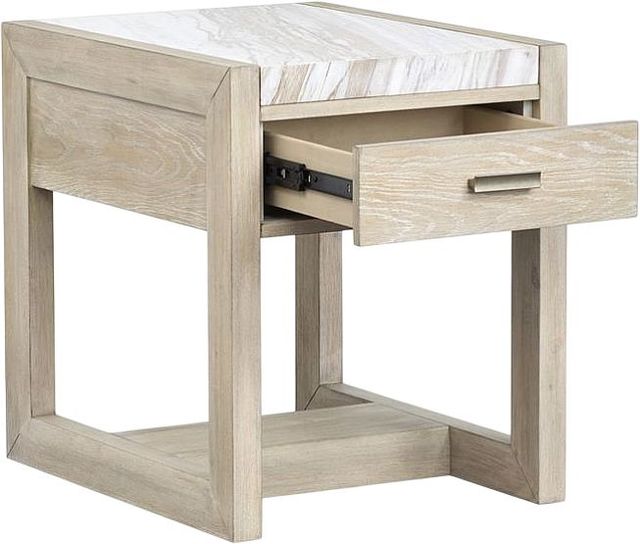 Magnussen Home® Preston Gallery Buff Rectangular End Table-1