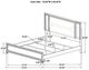 Coaster® Marmore White Eastern King Panel Bed-4