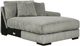 Signature Design by Ashley® Lindyn 4-Piece Fog Sectional with Double Chaise-3