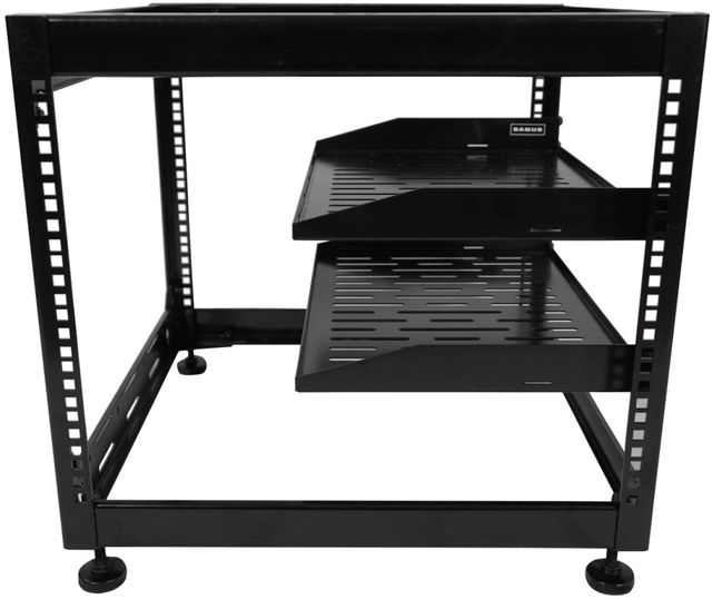Sanus® Component Series Black 10U Stackable Skeleton Rack-4