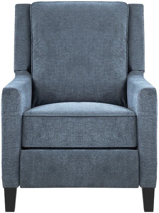 Mazin Furniture Banks II Blue Push-Back Reclining Chair-1