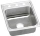 Elkay Lustertone® Classic Lustrous Satin 17" x 20" x 5-1/2" 3-Hole Single Bowl Drop-In ADA Sink with Quick-Clip-0