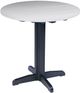 C R Plastic Generation Black Pub Pedestal Base Table-0
