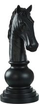 Harp & Finial® Matte Black Knight Chess Piece-0