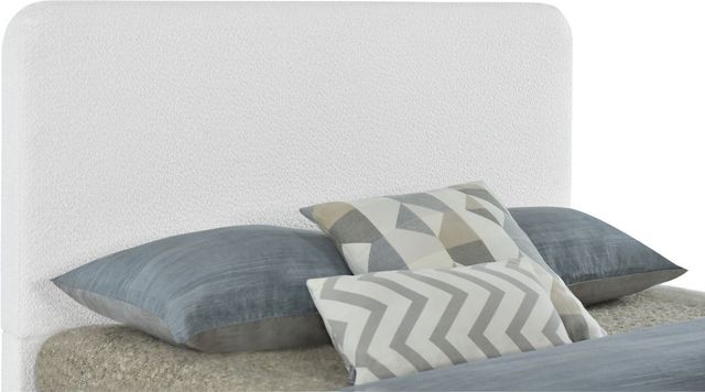 Fashion Bed Group® Luna White Boucle King Headboard-2