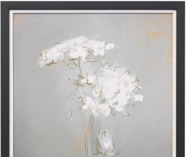 Stylecraft Floral Sketch II Textured Framed Print-1